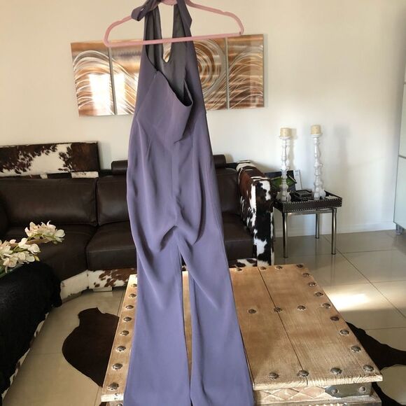 Guess by Marciano Gray Halter Jumpsuit - Picture 5 of 8